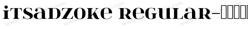 itsadzoke Regular字体转换